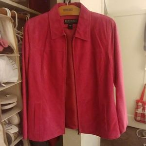 Bernardo (for Nordstrom's) Pink Suede Jacket